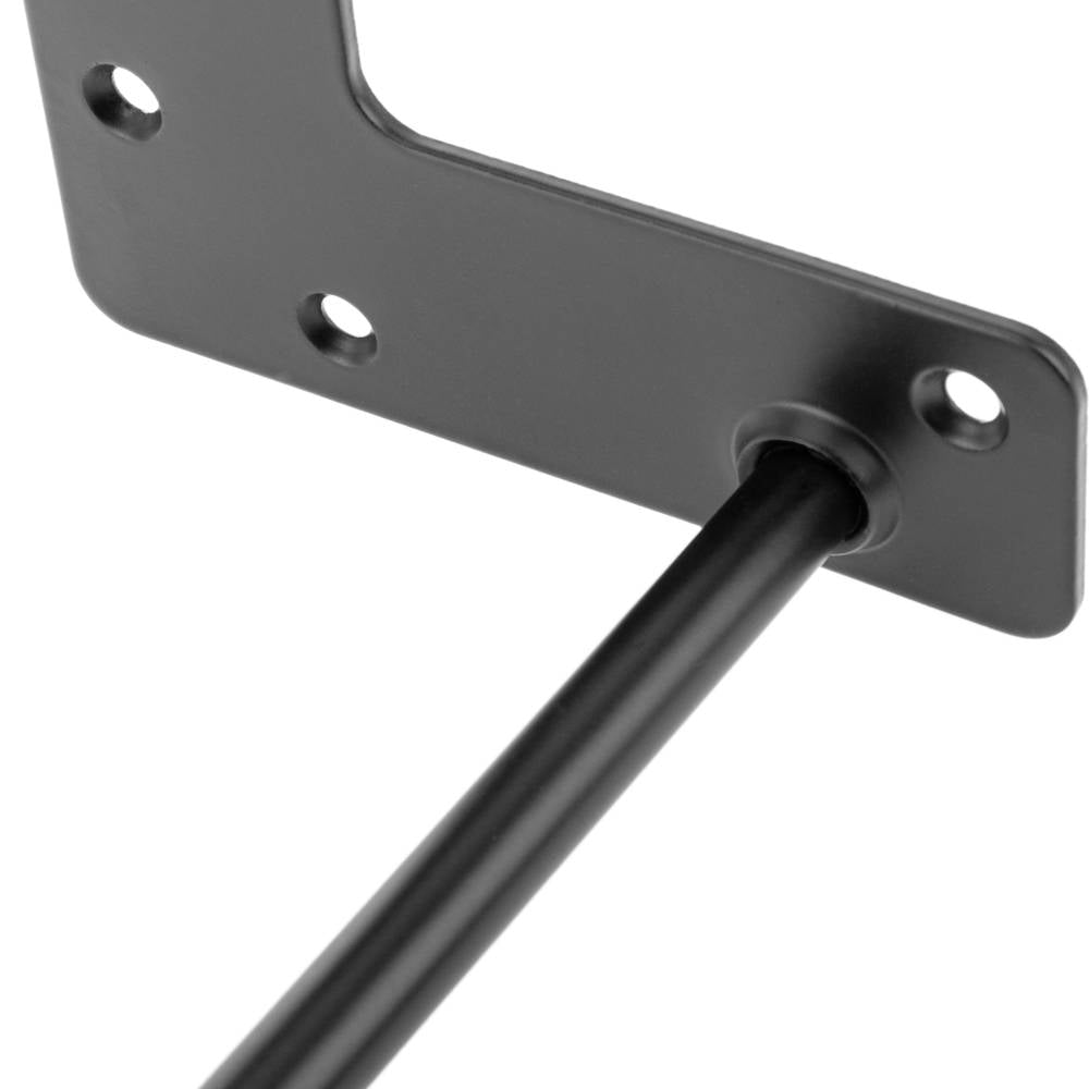 Pies para mesa y mueble Patas en acero 2 varillas 71 cm negro 4-pack