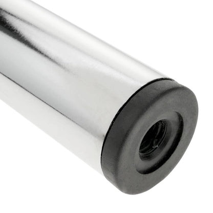 Pies redondos para mesa y mueble. Patas en acero cromado de 40cm 4-pack