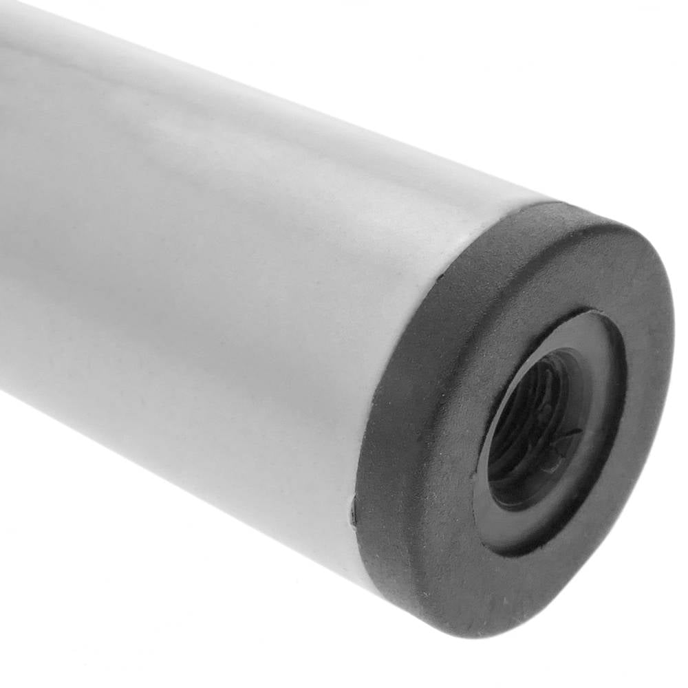 Pies redondos para mesa y mueble. Patas en acero gris de 75cm 4-pack