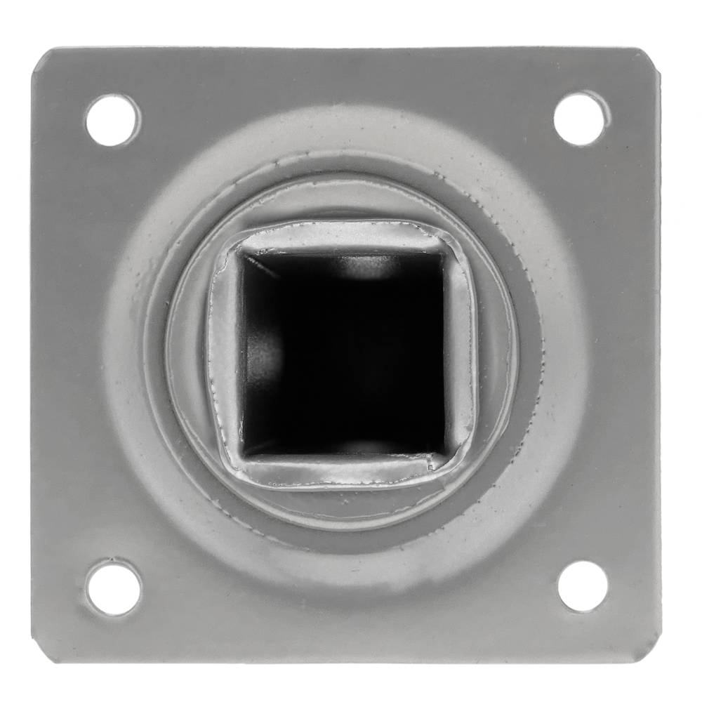 Pies cuadrados para mesa y mueble. Patas en acero gris de 10cm 4-pack
