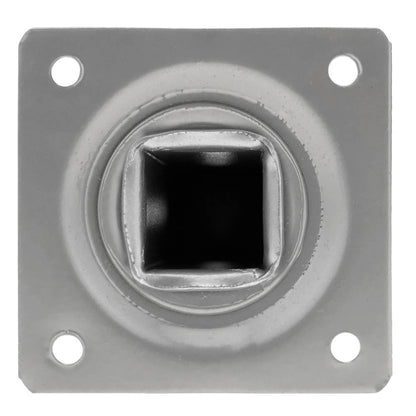 Pies cuadrados para mesa y mueble. Patas en acero gris de 10cm 4-pack