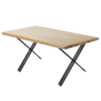 Pies en 'X' para mesa. Patas en acero negro 680 x 80 x 710 mm 2-pack