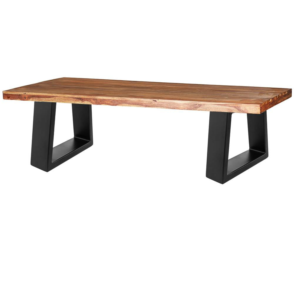 Pies rectangulares para mesita y banqueta. Patas en acero negro 250 x 80 x 200 mm 2-pack