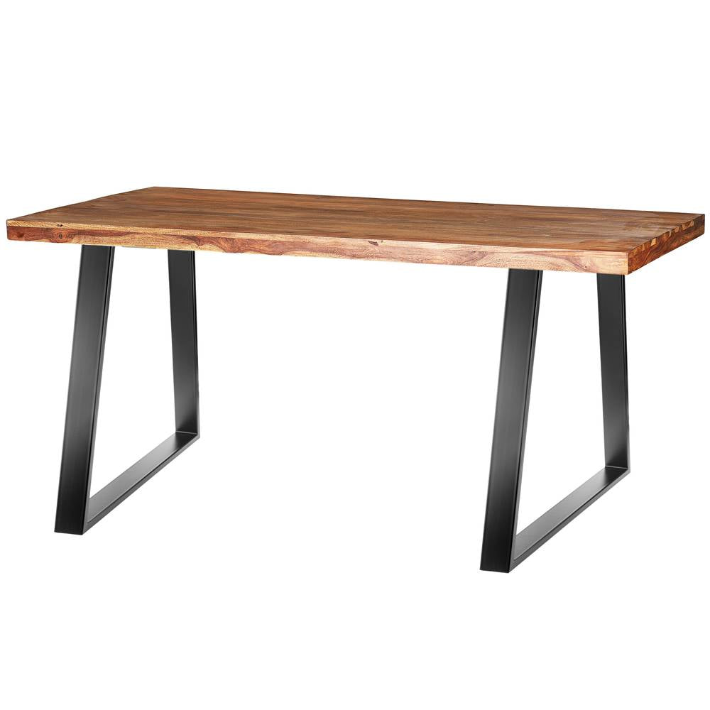 Pies rectangulares para mesa. Patas en acero negro 700 x 85 x 730 mm 2-pack