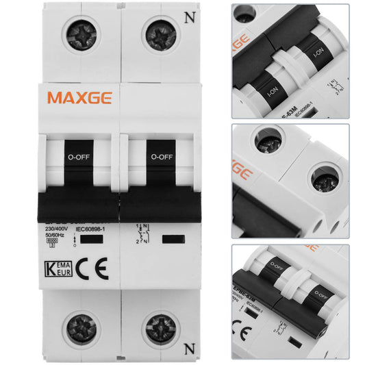 Interruptor automático magnetotérmico 1P+N 20A 6kA