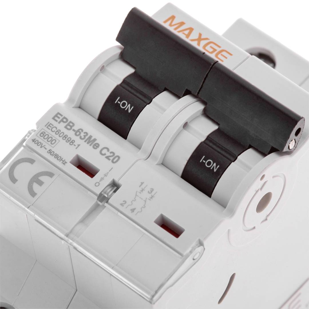 Interruptor automático magnetotérmico 2P 20A 6kA