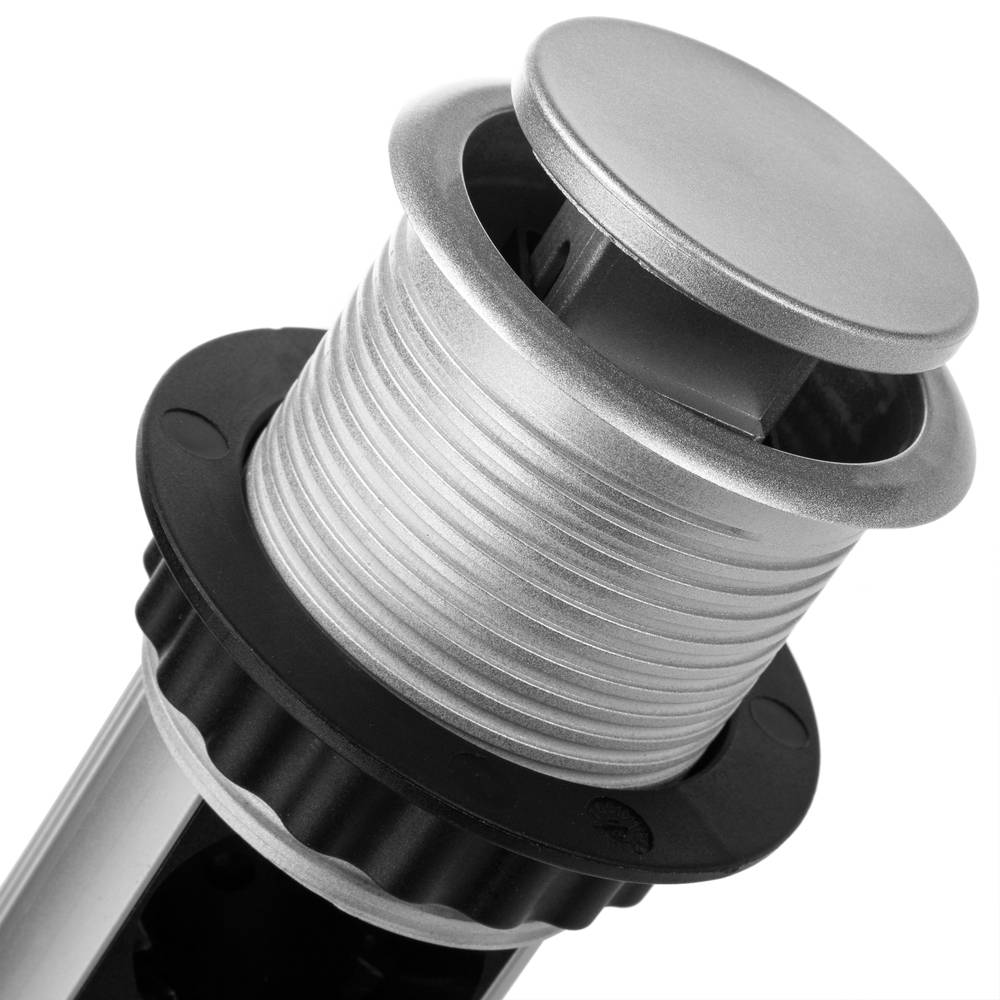 Regleta retráctil de 4 enchufes schuko 16 A 250 V torre escamoteable