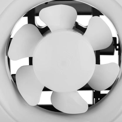 Ventilador de escape, Extractor de aire 195x195 mm sin tapa con sistema antirretorno para baño lavabo cocina trastero garaje