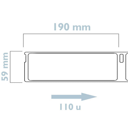 Rollo bobina de 110 etiquetas adhesivas compatibles con Dymo S0722480 y 99019 190x59mm 10-pack