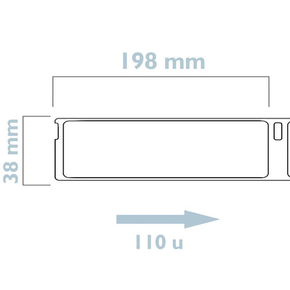 Rollo bobina de 110 etiquetas adhesivas compatibles con Dymo S0722470 y 99018 190x38mm