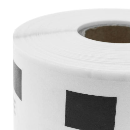 Rollo bobina de 1000 etiquetas adhesivas compatibles con Brother DK-11218 24mm rendonda