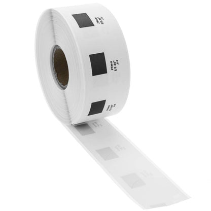 Rollo bobina de 1000 etiquetas adhesivas compatibles con Brother DK-11218 24mm rendonda