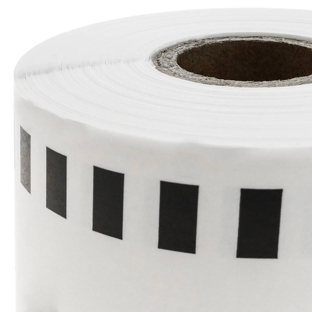 Rollo bobina de etiquetas adhesivas compatibles con Brother DK-22225 ancho 38mm long. 30.48m
