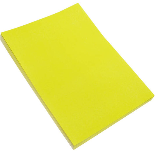 Etiquetas adhesivas amarillas para impresora A4 139x99.1mm 100 hojas