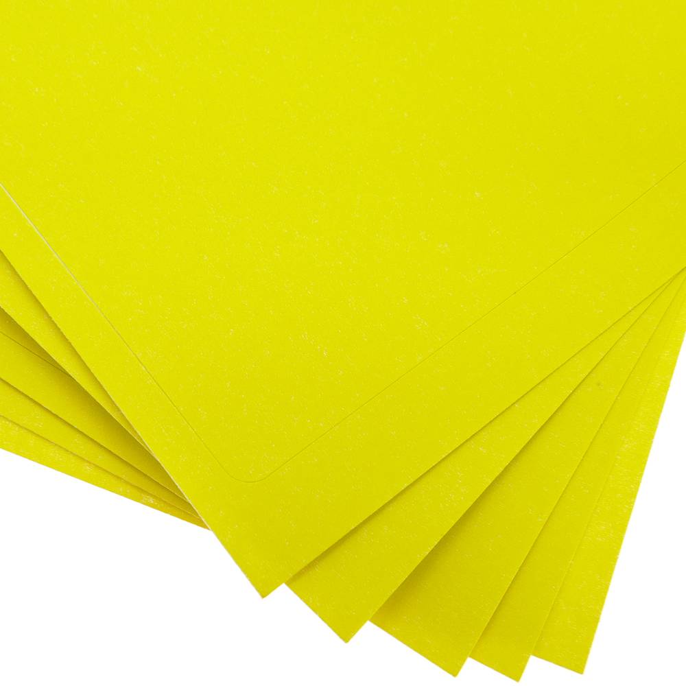 Etiquetas redondas adhesivas amarillas para impresora A4 63.5mm 100 hojas