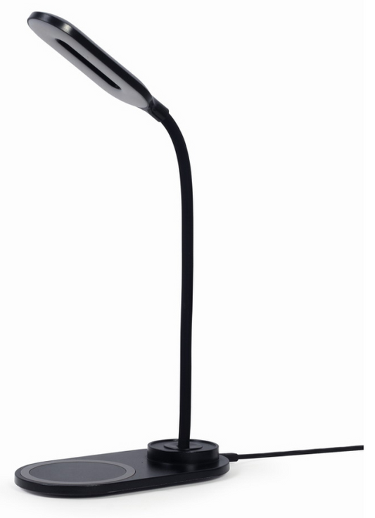 Gembird TA-WPC10-LED-01 cargador de dispositivo movil Smartphone Negro CC Cargador inalambrico Interior