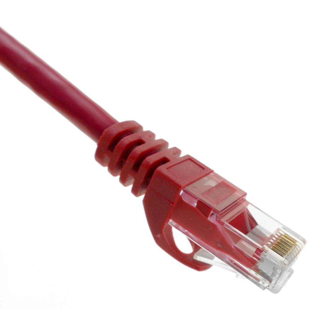 Cable de red ethernet Cat. 6a UTP de 15 m de color rojo