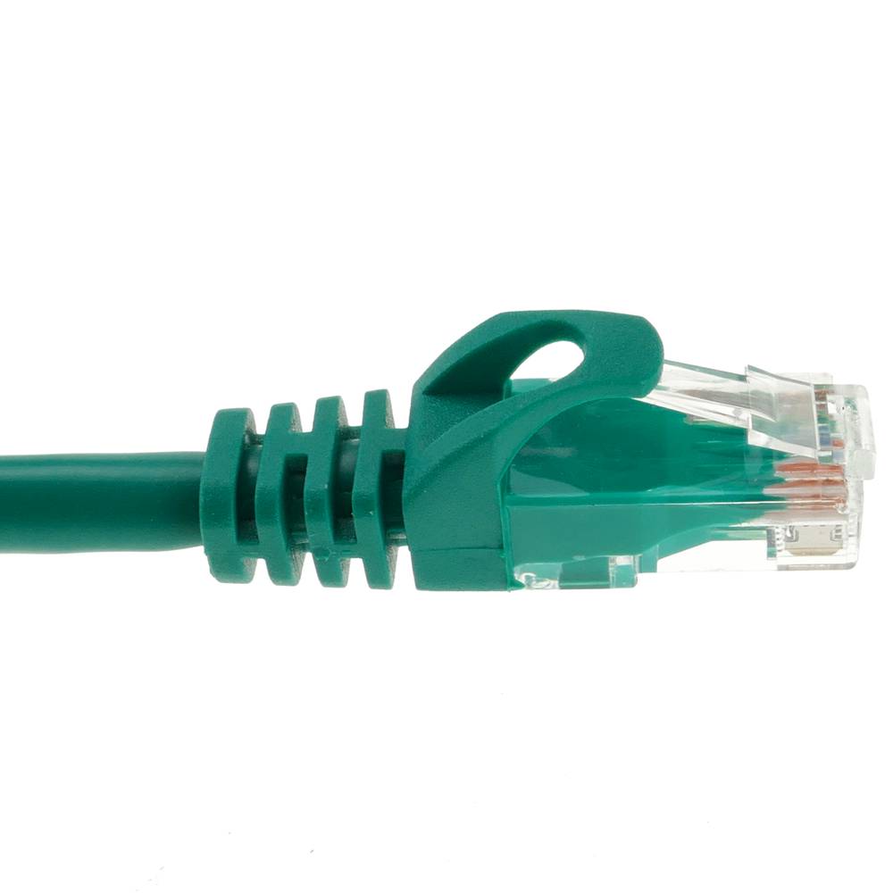 Cable de red ethernet Cat. 6a UTP de 0,25 m de color verde