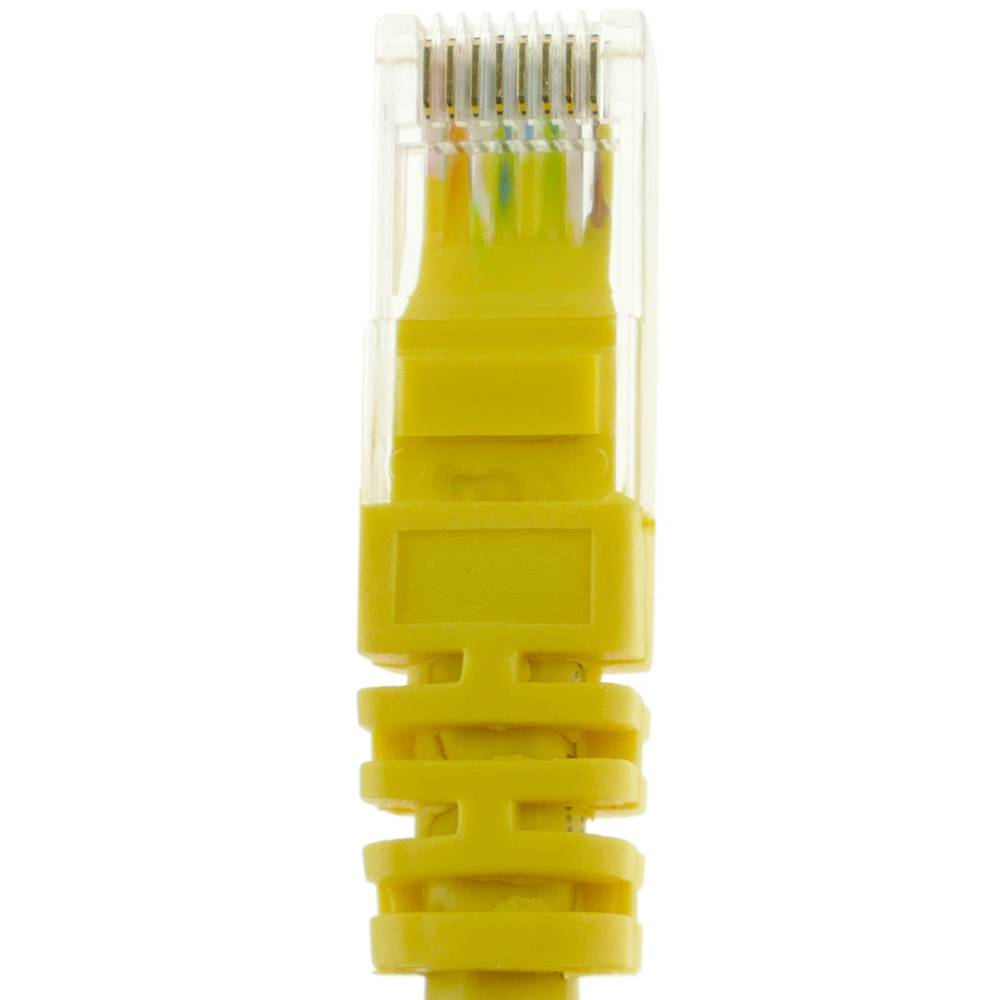 Cable de red ethernet Cat. 6a UTP de 0,25 m de color amarillo