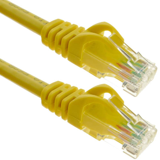 Cable de red ethernet Cat. 6a UTP de 1 m de color amarillo