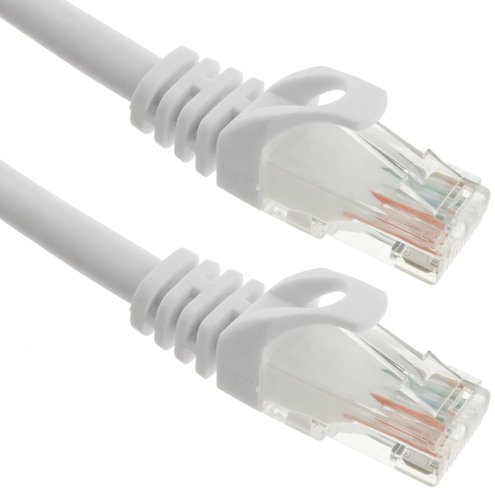 Cable de red ethernet Cat. 6a UTP de 1 m de color blanco