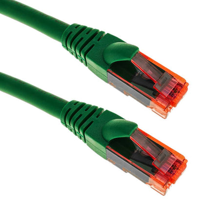 Cable de red ethernet Cat. 6a UTP de 0,25 m de color verde ultra flexible