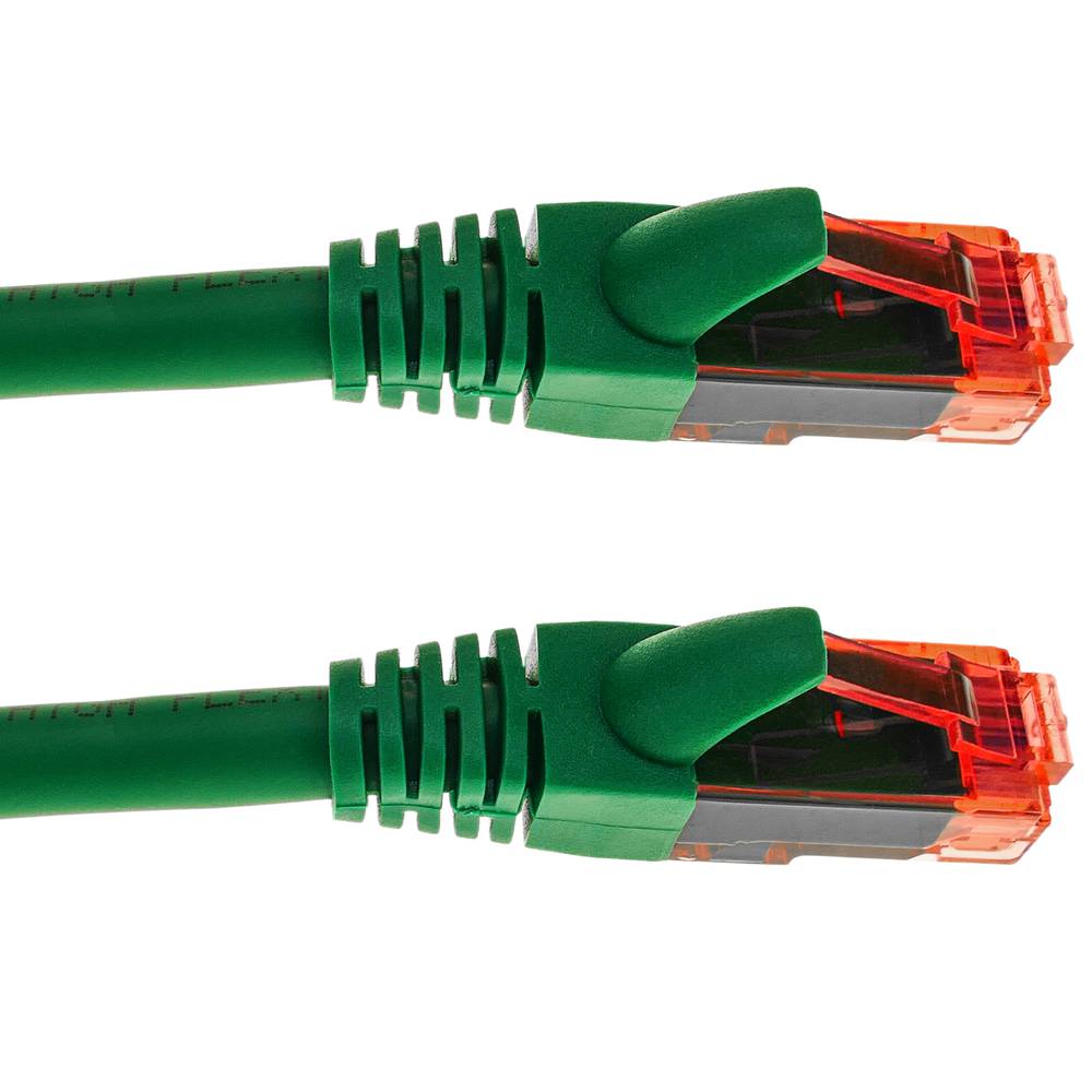 Cable de red ethernet Cat. 6a UTP de 0,25 m de color verde ultra flexible