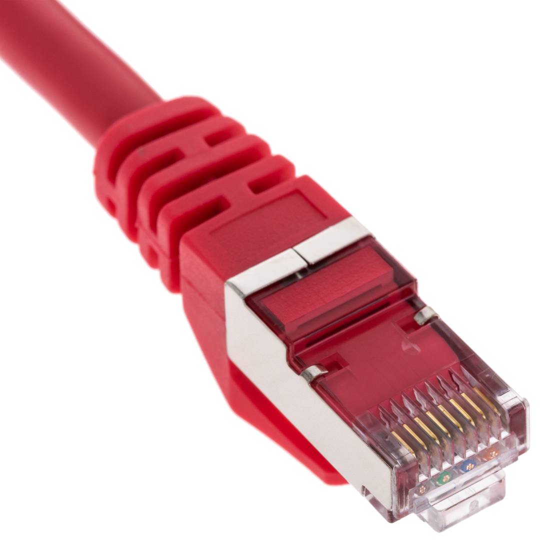Cable de red ethernet Cat. 6a FTP de 1 m de color rojo