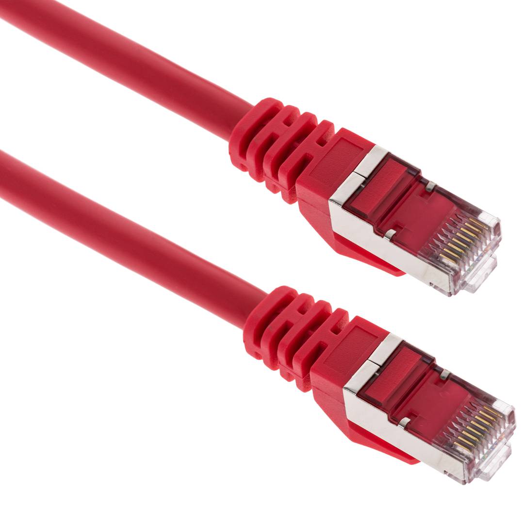 Cable de red ethernet Cat. 6a FTP de 1 m de color rojo