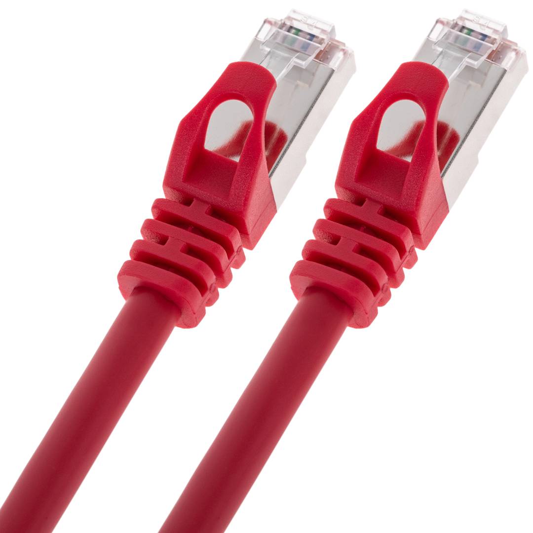 Cable de red ethernet Cat. 6a FTP de 1 m de color rojo