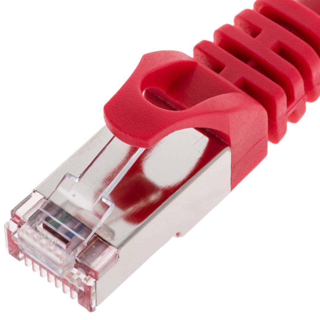 Cable de red ethernet Cat. 6a FTP de 1 m de color rojo