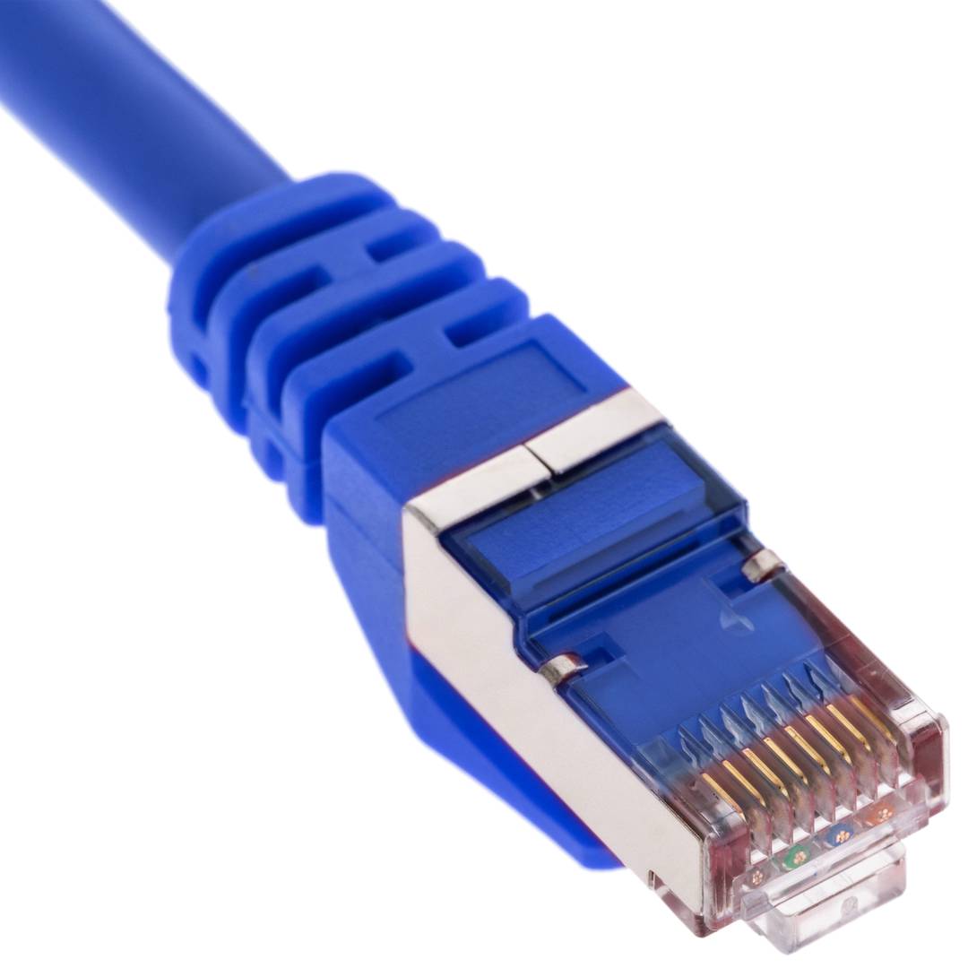 Cable de red ethernet Cat. 6a FTP de 0,25 m de color azul