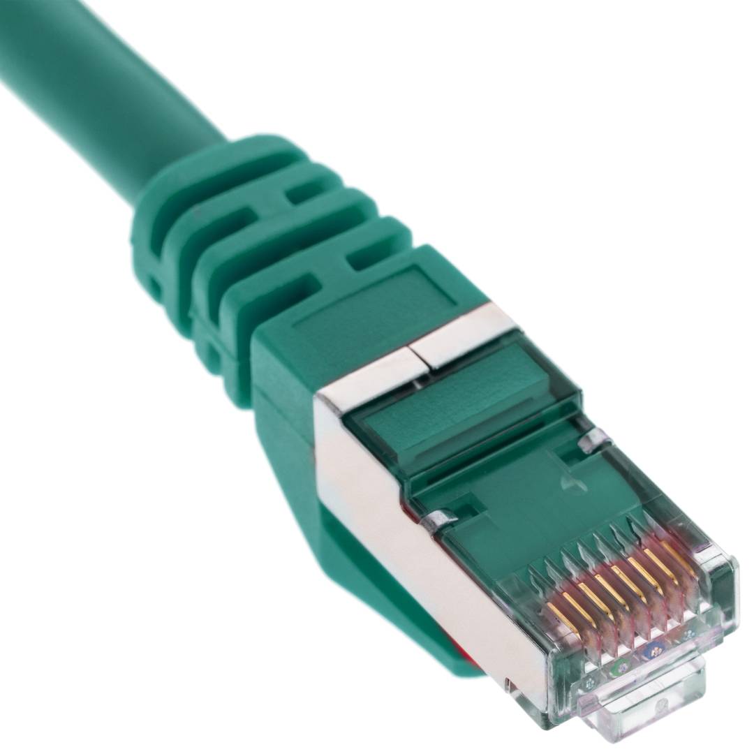 Cable de red ethernet Cat. 6A FTP de 0,5 m de color verde