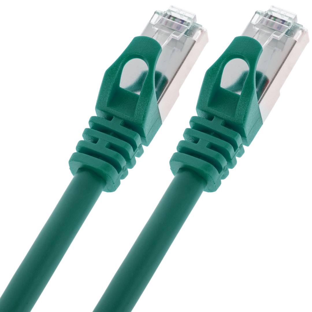 Cable de red ethernet Cat. 6A FTP de 0,5 m de color verde