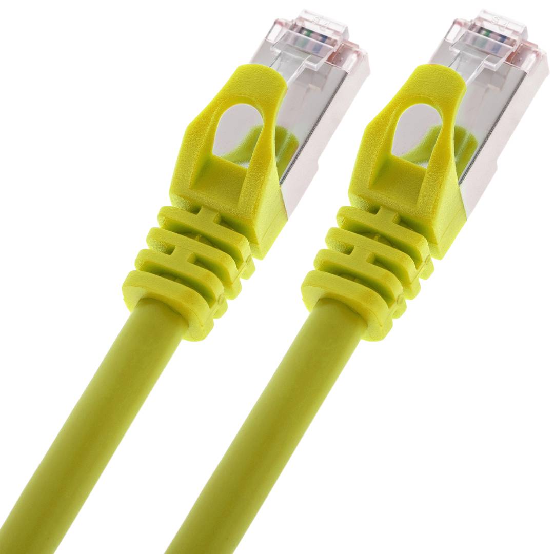 Cable de red ethernet Cat. 6a FTP de 0,5 m de color amarillo
