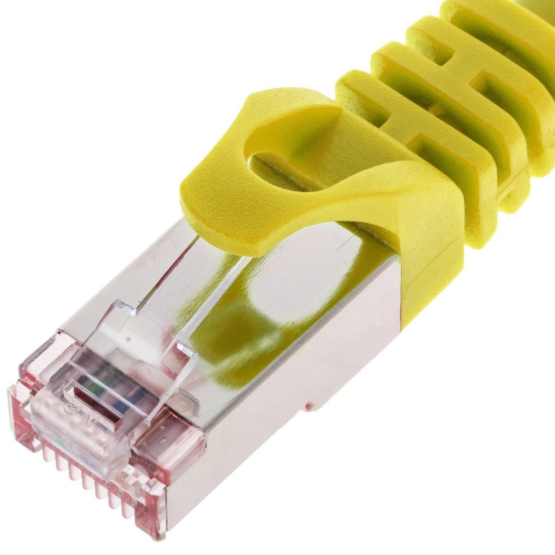Cable de red ethernet Cat. 6a FTP de 0,5 m de color amarillo