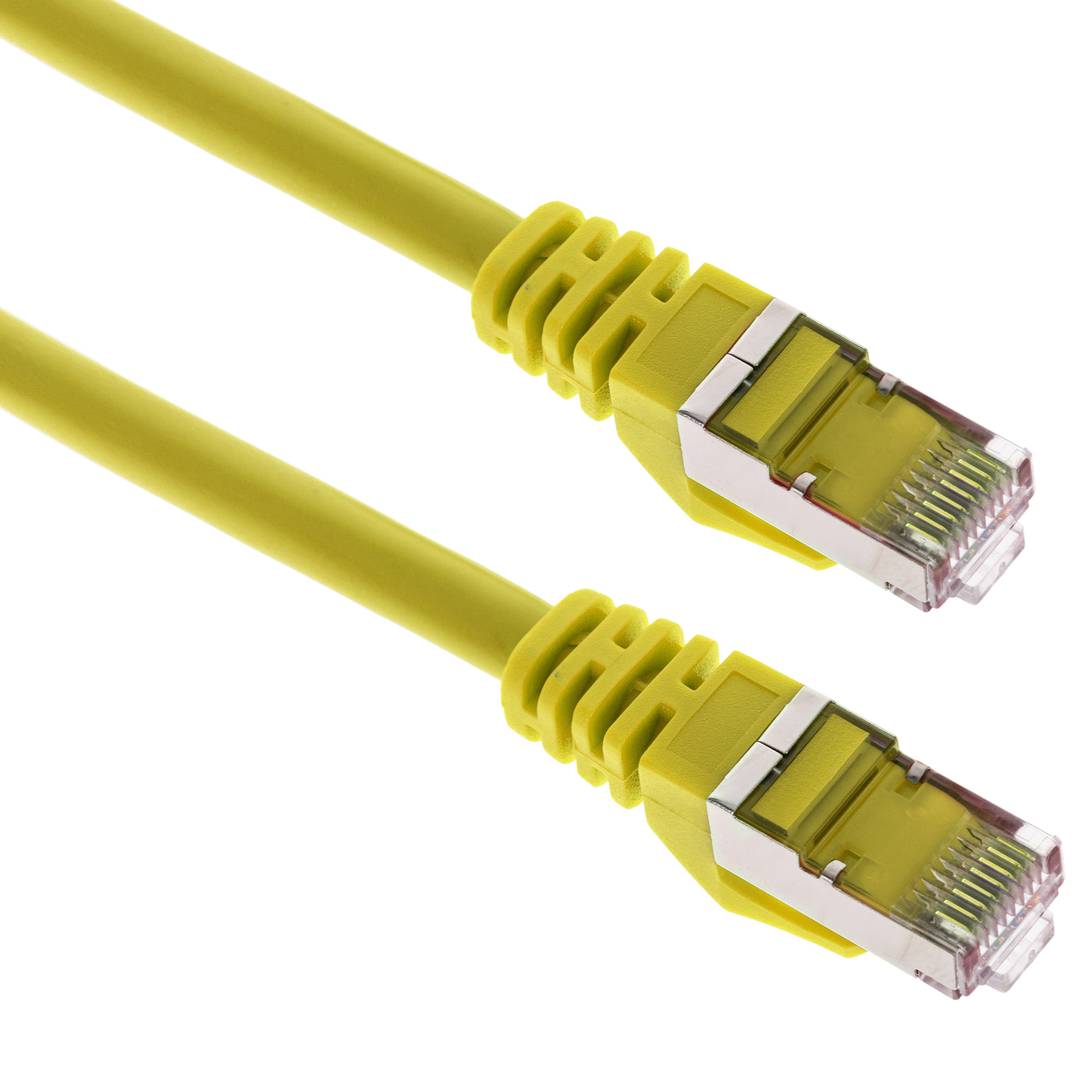 Cable de red ethernet Cat. 6a FTP de 1 m de color amarillo