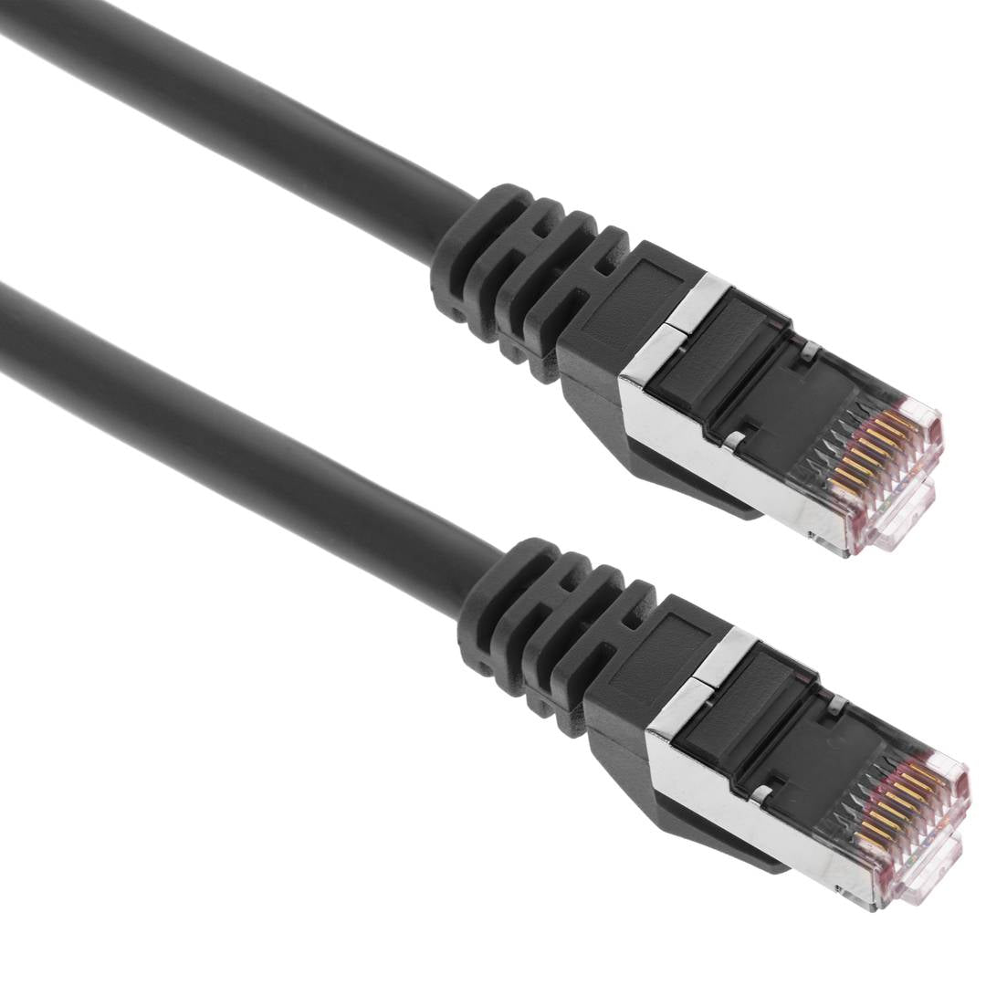 Cable de red ethernet Cat. 6a FTP de 1 m de color negro