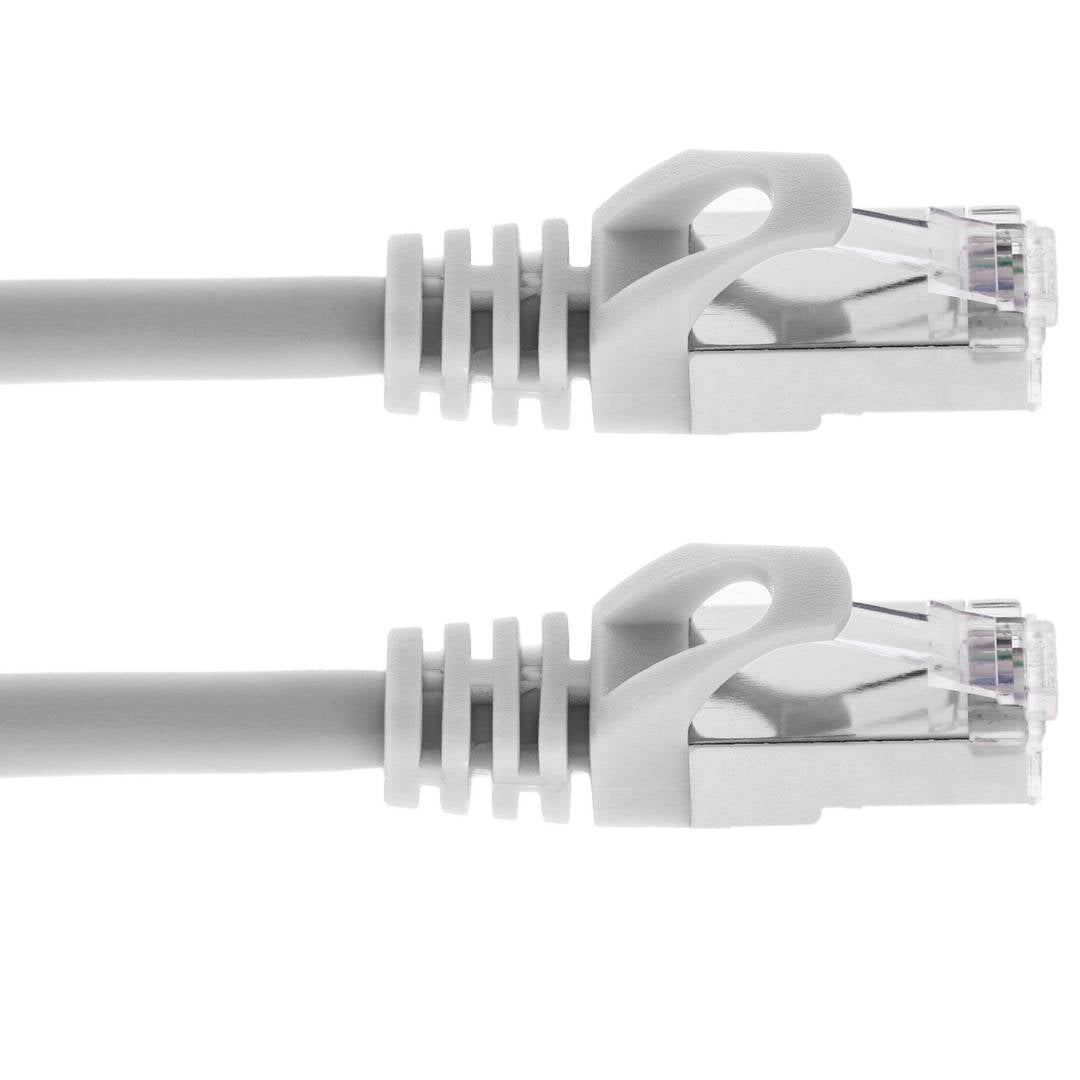Cable de red ethernet Cat. 6a FTP de 0,25 m de color blanco