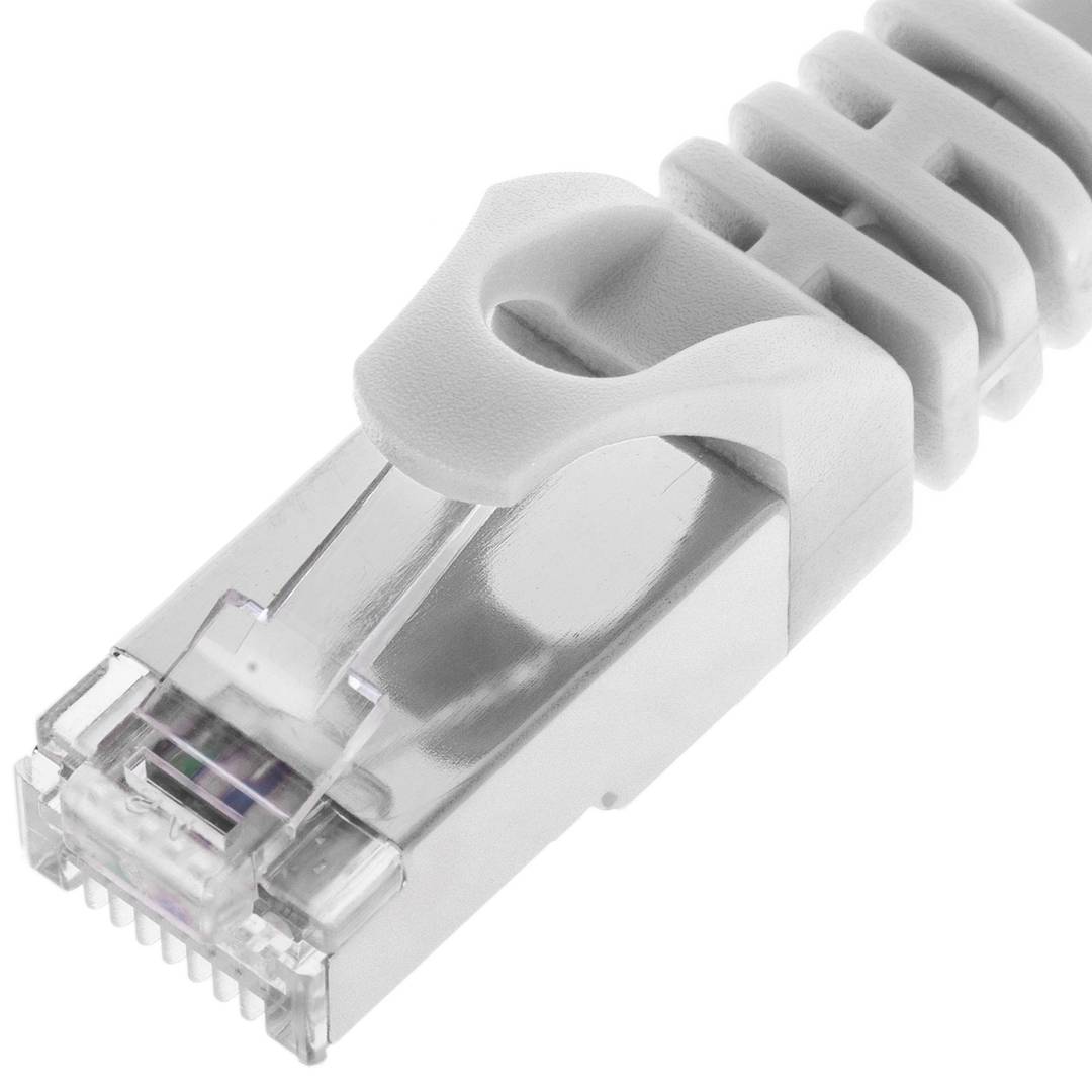 Cable de red ethernet Cat. 6a FTP de 3 m de color blanco