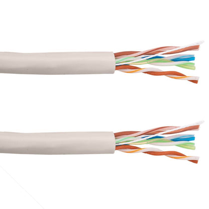 Bobina de cable de red ethernet Cat. 5e UTP de 305 m flexible de color gris
