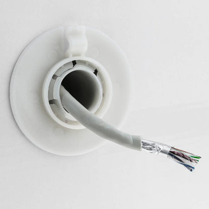 Bobina de cable de red ethernet Cat. 6 FTP de 100 m rígido de color gris