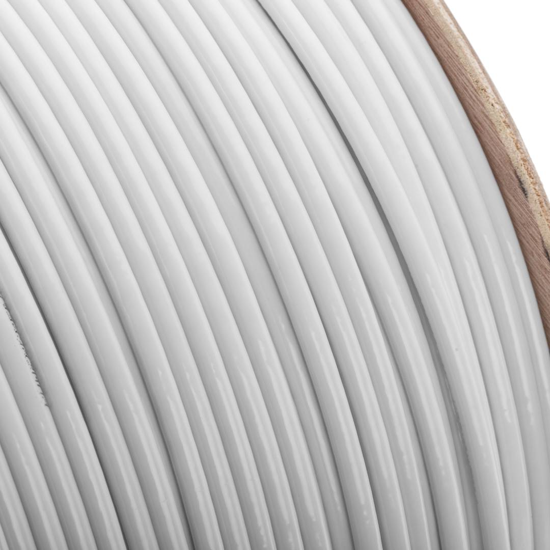Bobina de cable de red ethernet Cat. 6 UTP de 305 m CCA rígido de color blanco para exterior
