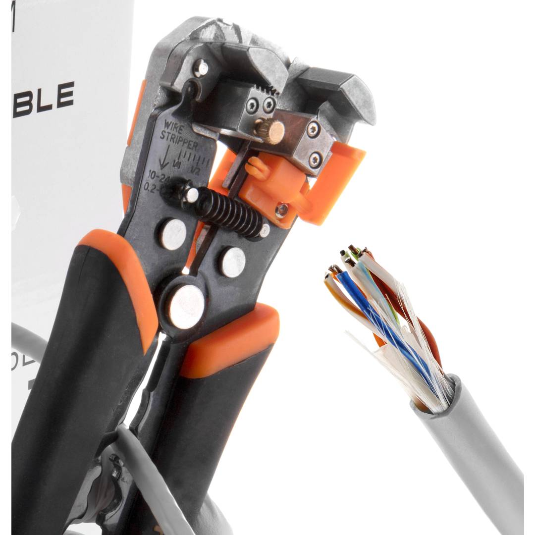 Bobina de cable de red ethernet Cat. 6 UTP CCA de 100 m rígido de color blanco