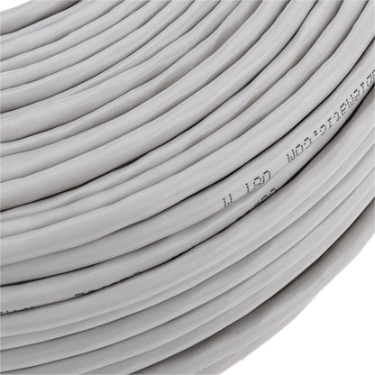 Bobina de cable de red ethernet Cat. 5e FTP CCA de 100 m flexible de color gris