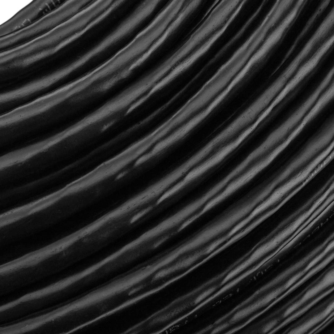 Bobina de cable de red ethernet Cat. 6 UTP CCA de 100 m de color negro para exterior