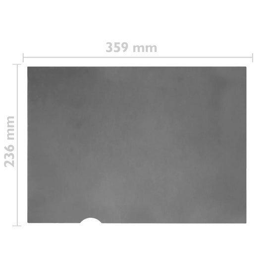 Filtro de privacidad 16:10. Protector para pantalla y monitor 15' 359x236mm