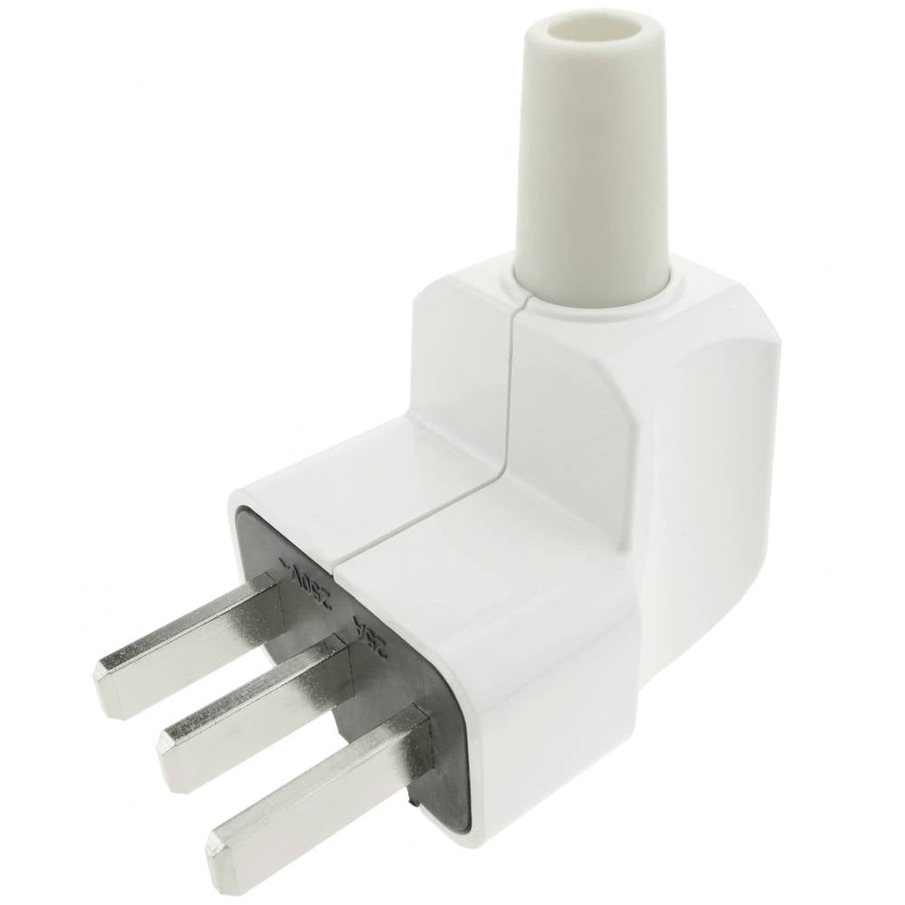 Clavija de enchufe 25A 2P+T para hornos y cocinas de color blanco