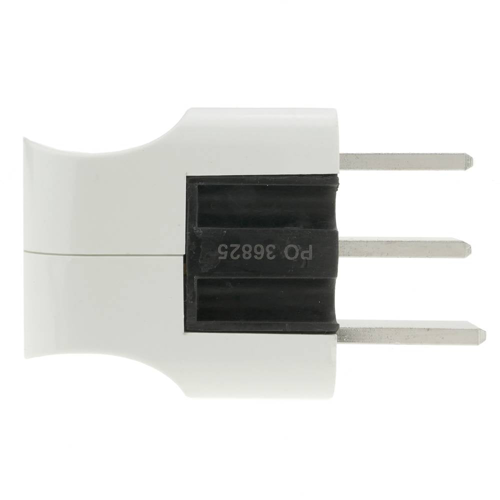 Clavija de enchufe 25A 2P+T para hornos y cocinas de color blanco