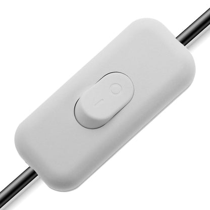 Interruptor pasante aéreo bipolar para lámpara 2A 250V blanco